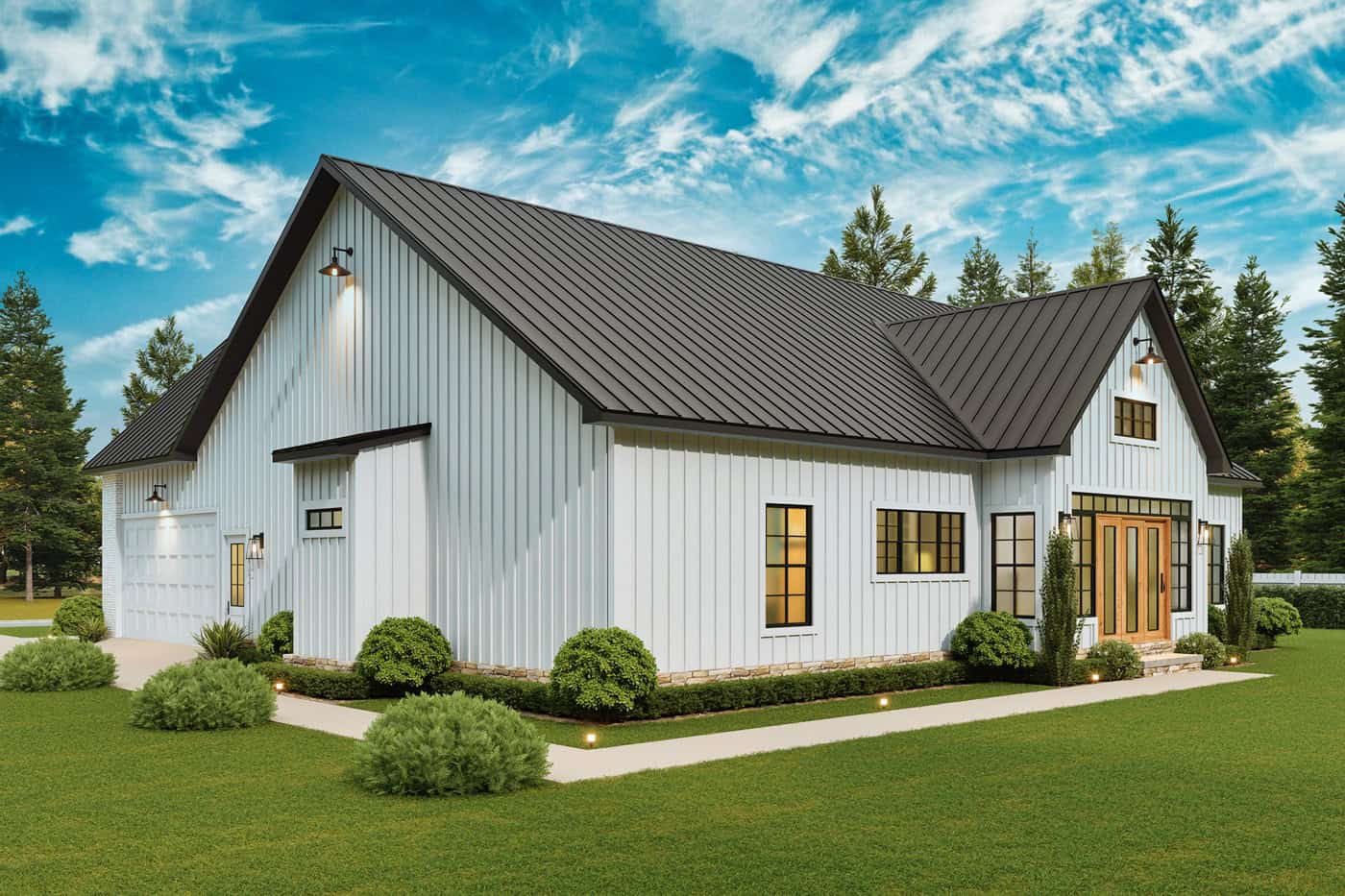 Rear View of this 3-Bedroom,2351 Sq Ft Plan -198-1296
