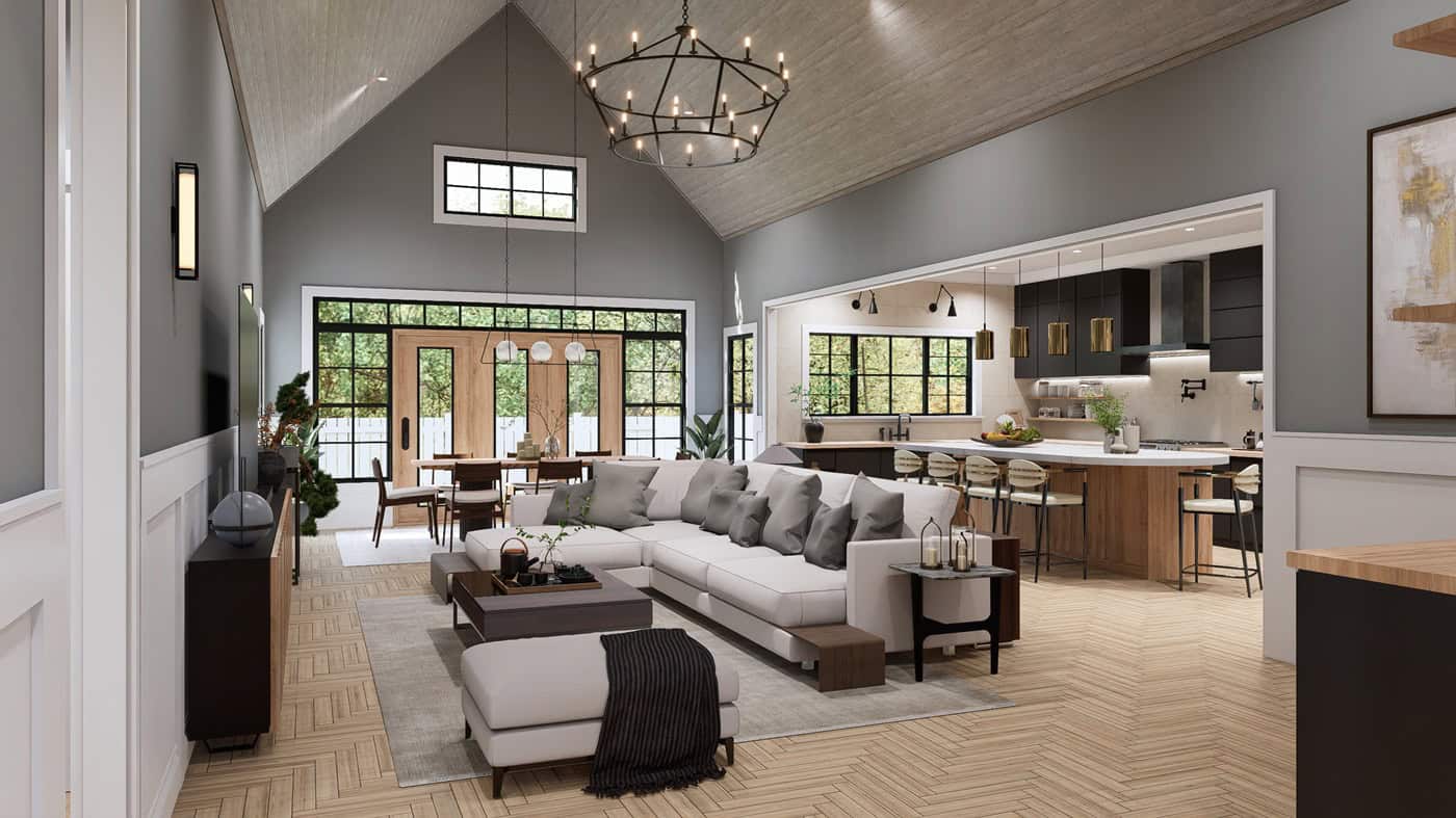 Family Room of this 3-Bedroom,2351 Sq Ft Plan -198-1296