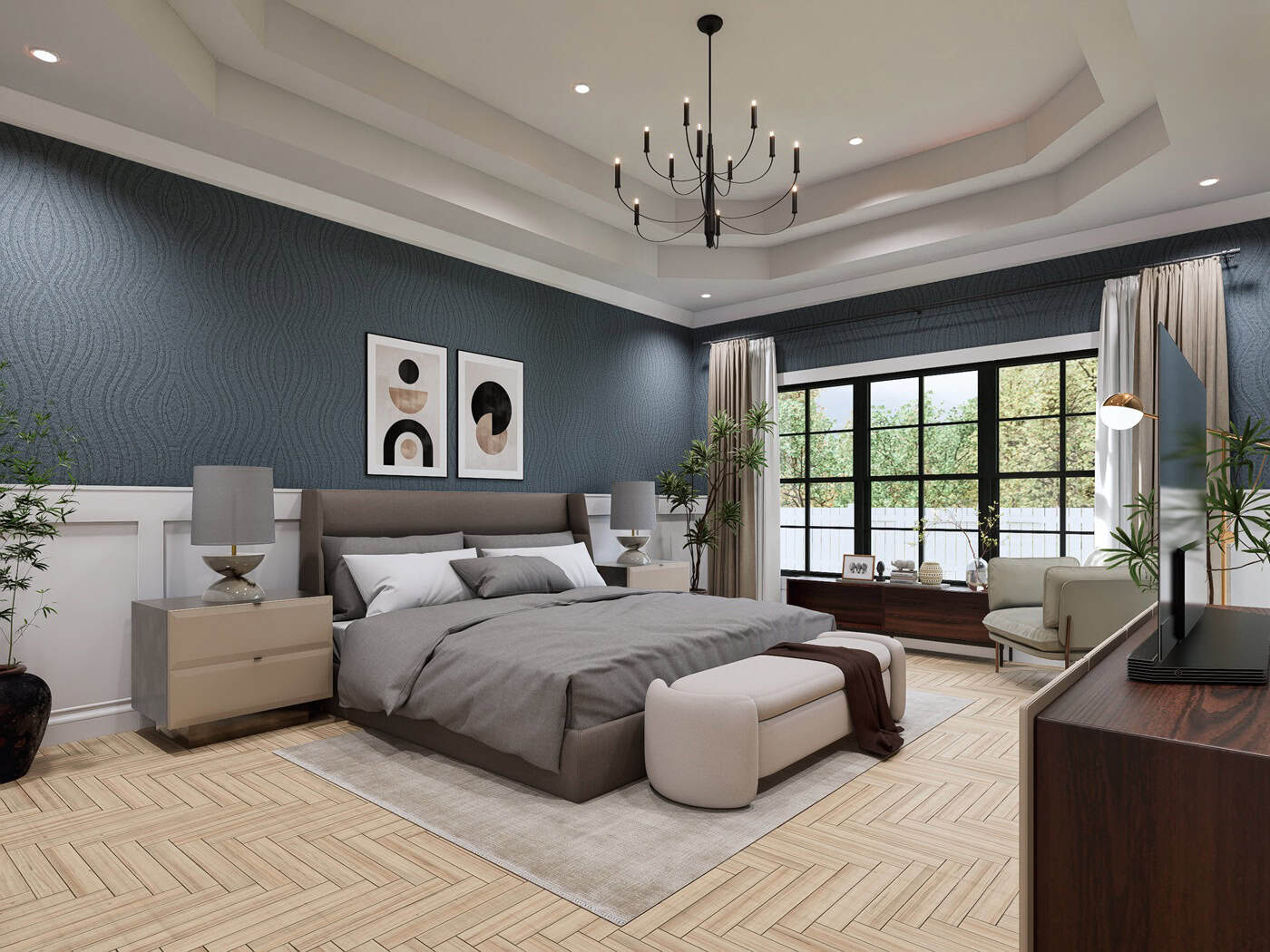 Master Bedroom of this 3-Bedroom,2351 Sq Ft Plan -198-1296