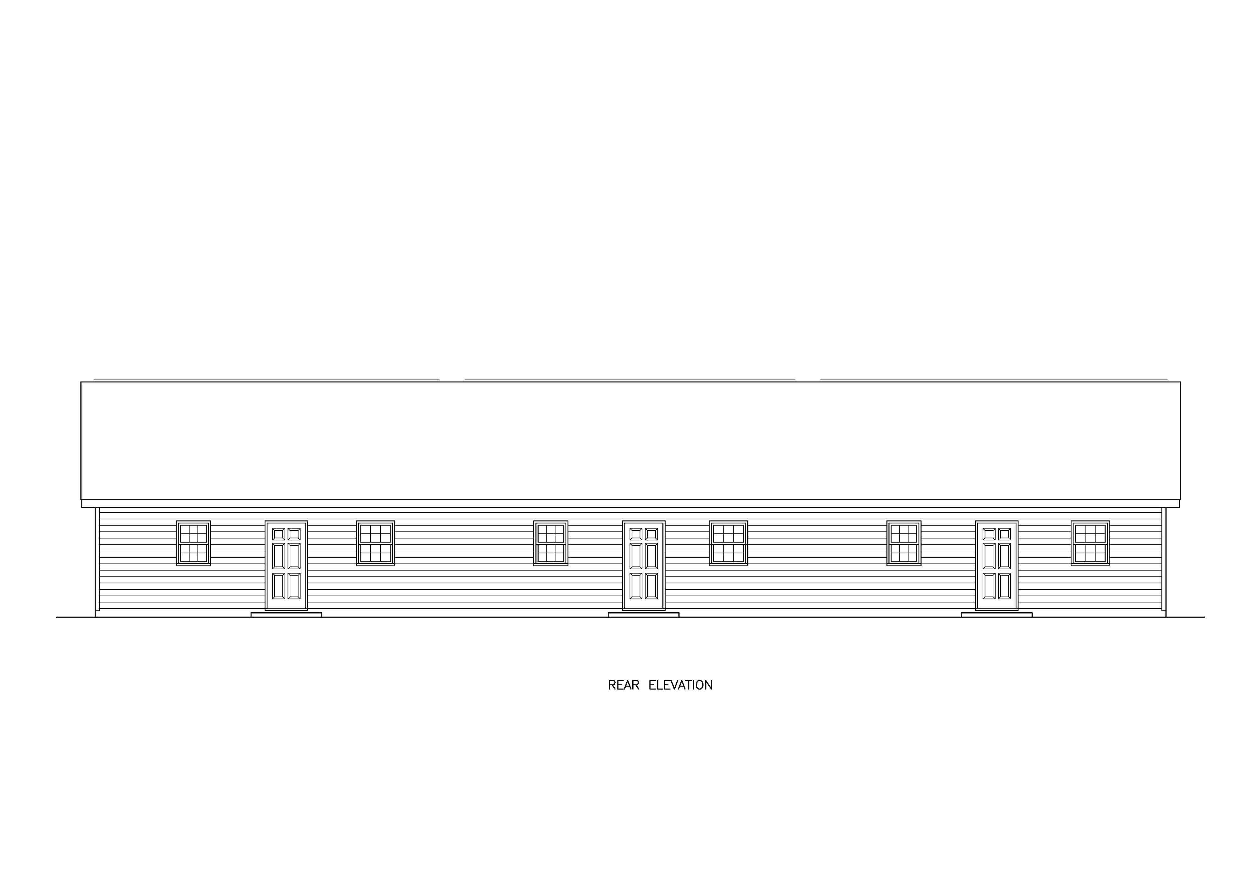Home Plan Rear Elevation of this 3-Bedroom,2564 Sq Ft Plan -198-1298