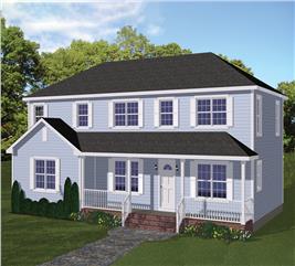 Colonial, In-Law Suite House Plans - Home Design HW-3506 # 18318