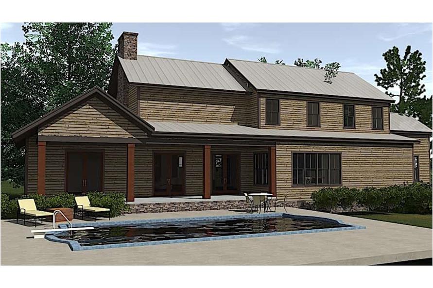 Pool of this 4-Bedroom, 3323 Sq Ft Plan - 201-1020