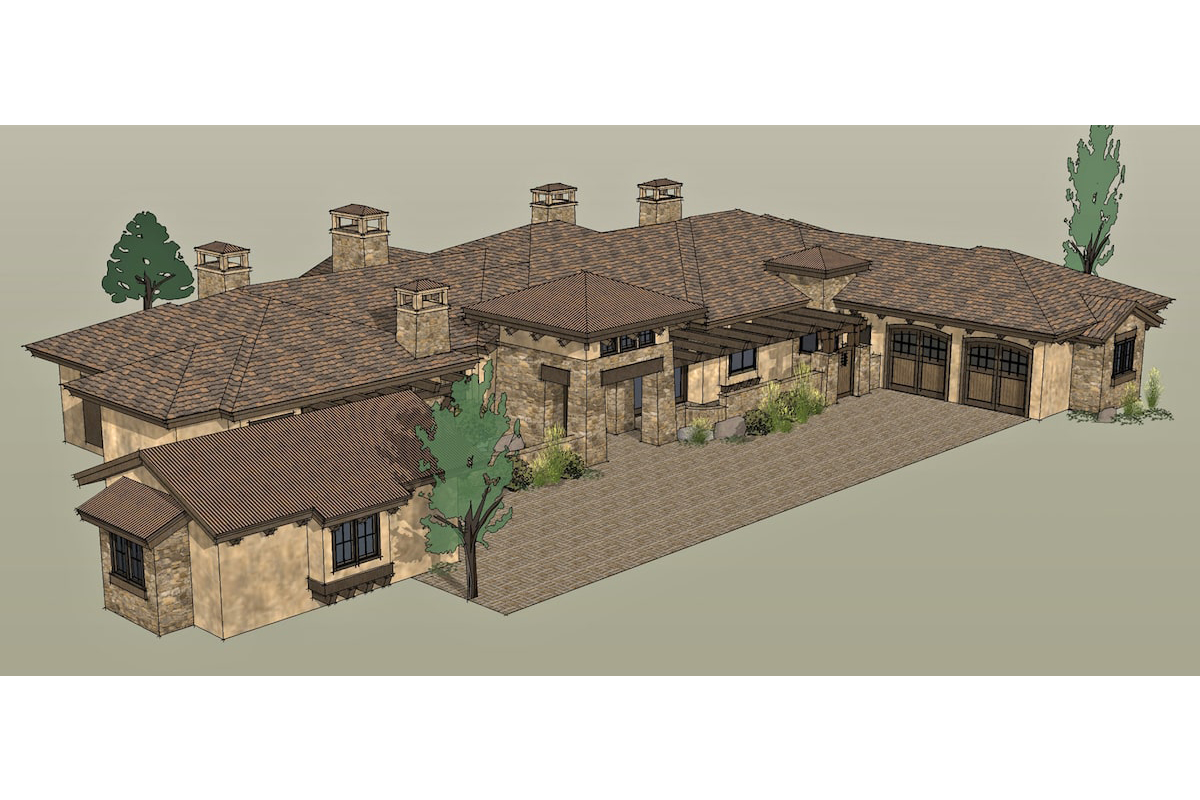 Home Exterior Photograph of this 3-Bedroom,3574 Sq Ft Plan -3574