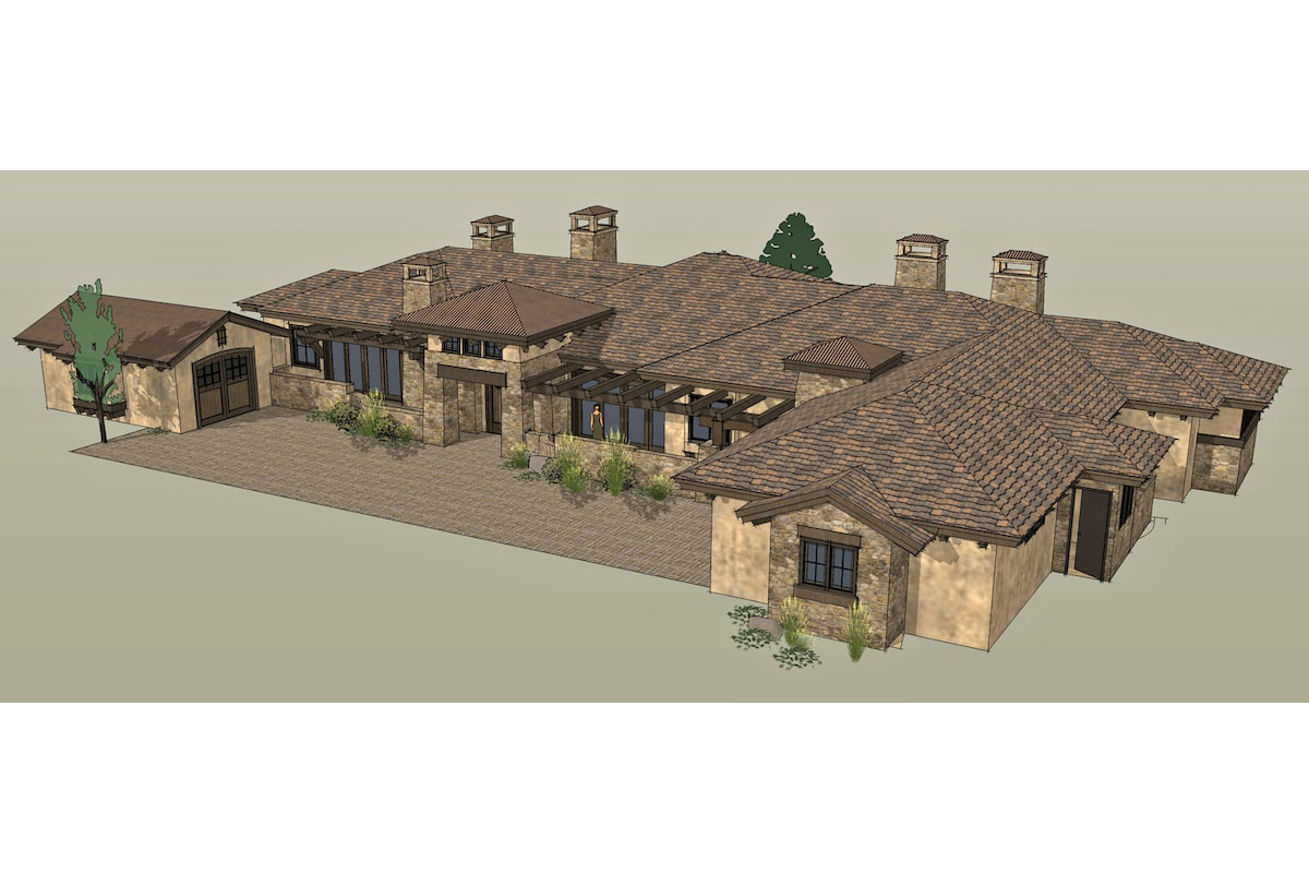 Home Exterior Photograph of this 3-Bedroom,3574 Sq Ft Plan -3574