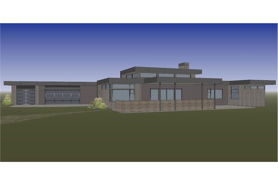 202-1030: Home Plan Rendering-Right View