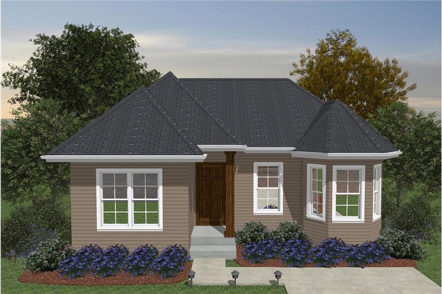 2-Bedroom, 718 Sq Ft Vacation Homes Home Plan - 203-1024 - Main Exterior