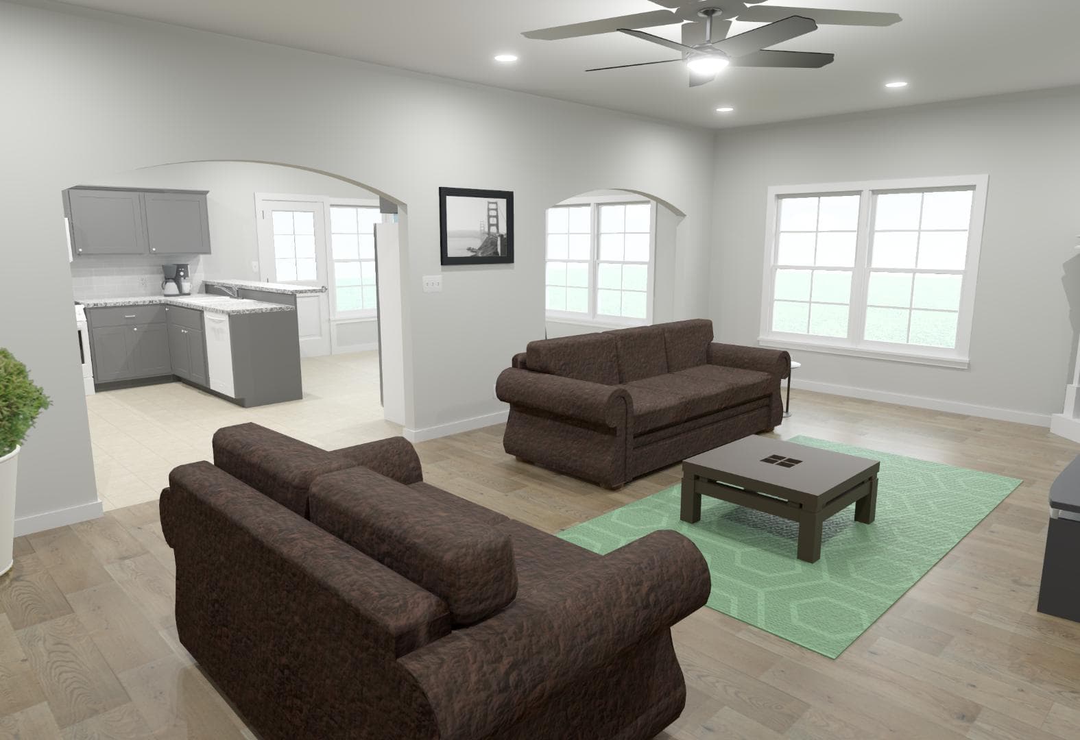 Family Room of this 4-Bedroom,1988 Sq Ft Plan -203-1040