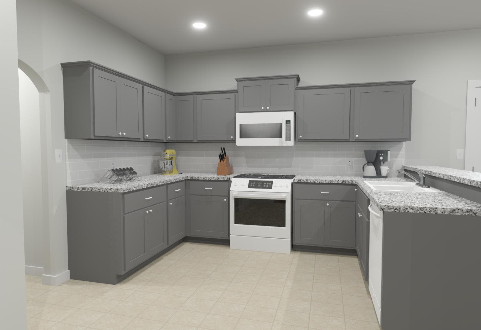 Kitchen of this 4-Bedroom,1988 Sq Ft Plan -203-1040