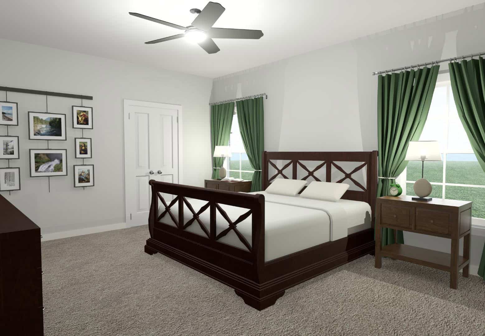 Master Bedroom of this 5-Bedroom,3501 Sq Ft Plan -203-1046