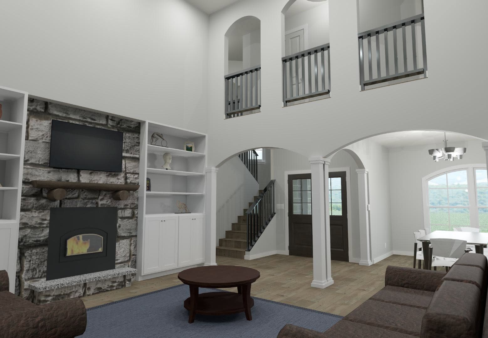 Family Room of this 5-Bedroom,3501 Sq Ft Plan -203-1046
