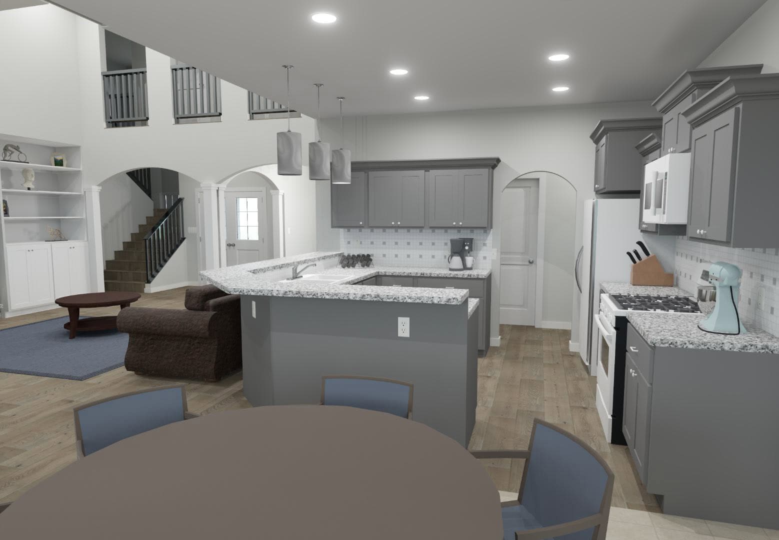 Kitchen of this 5-Bedroom,3649 Sq Ft Plan -203-1047
