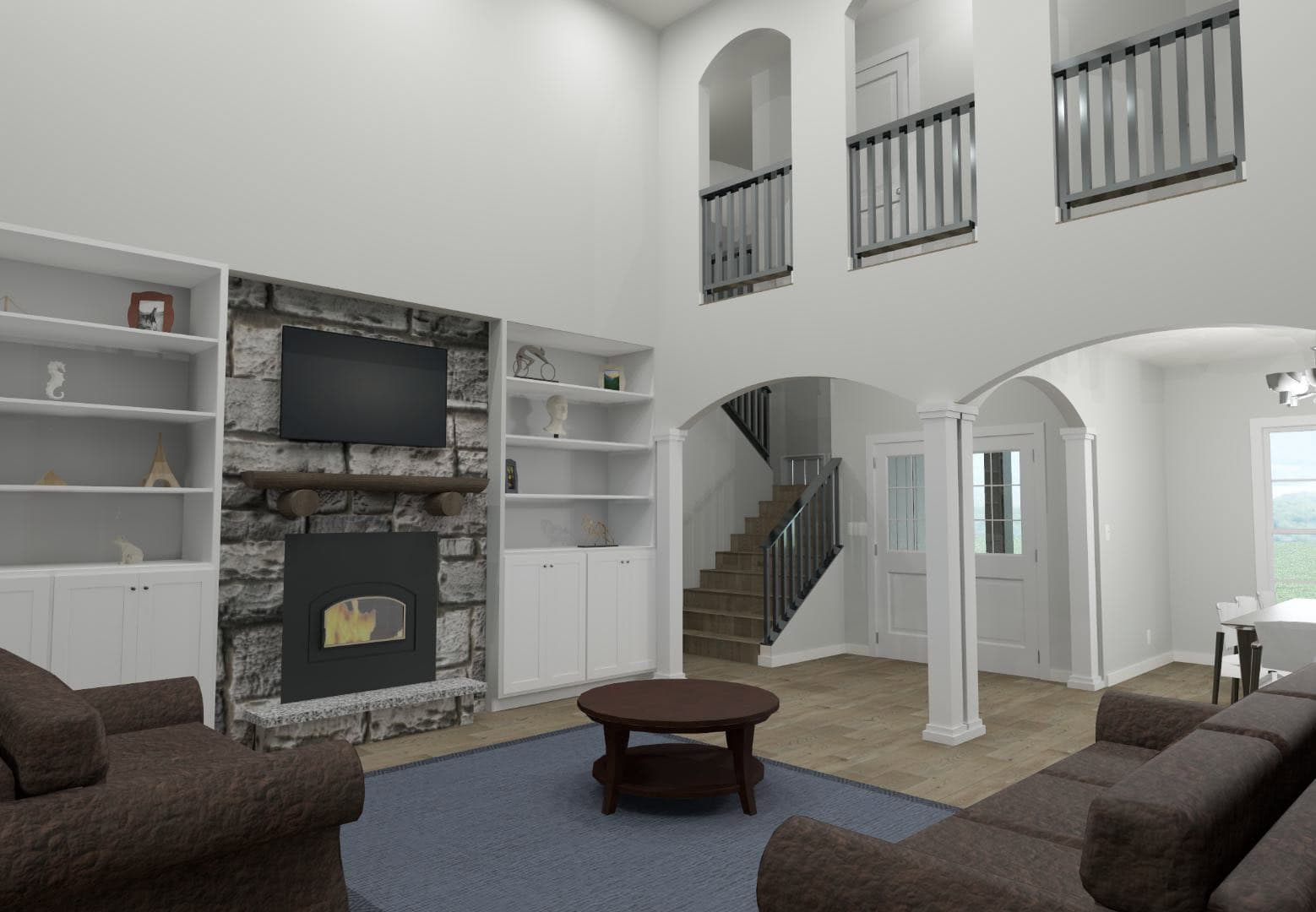 Family Room of this 5-Bedroom,3649 Sq Ft Plan -203-1047