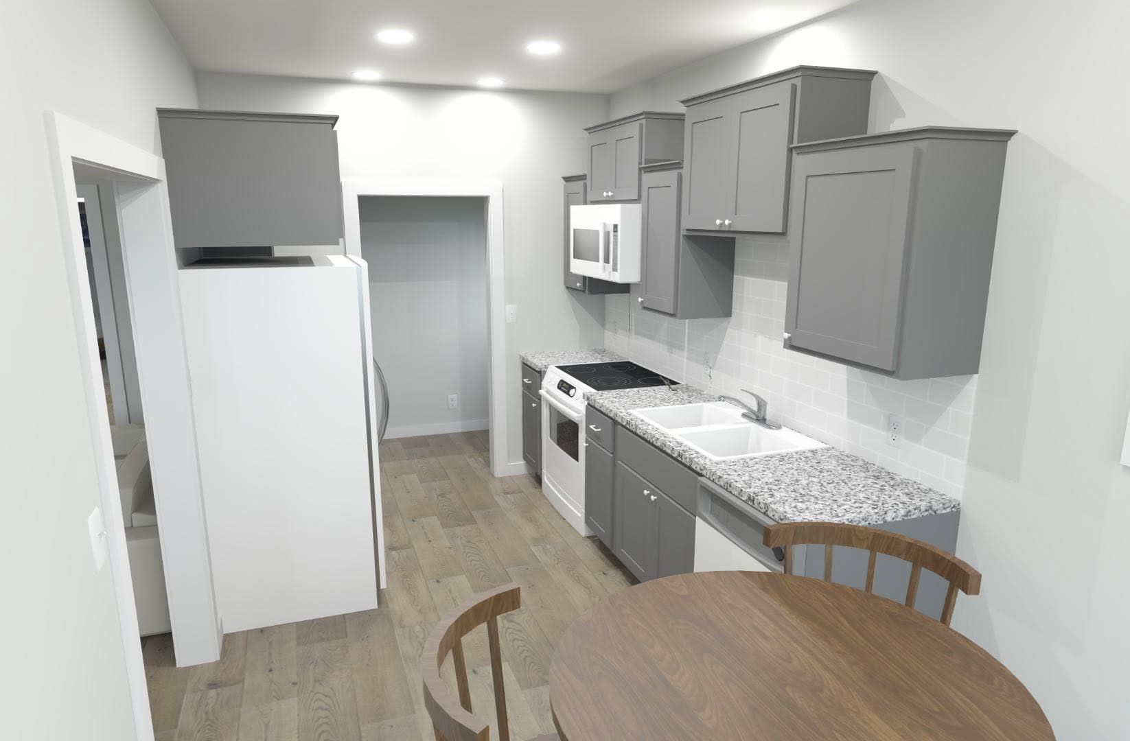 Kitchen of this 2-Bedroom,769 Sq Ft Plan -203-1048