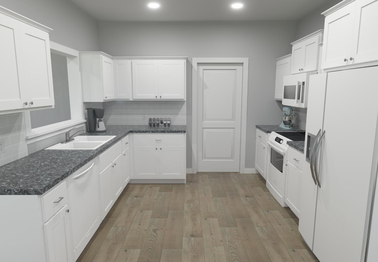 Kitchen of this 2-Bedroom,966 Sq Ft Plan -203-1050