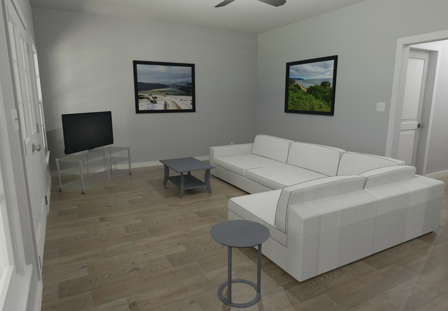 Family Room of this 2-Bedroom,966 Sq Ft Plan -203-1050