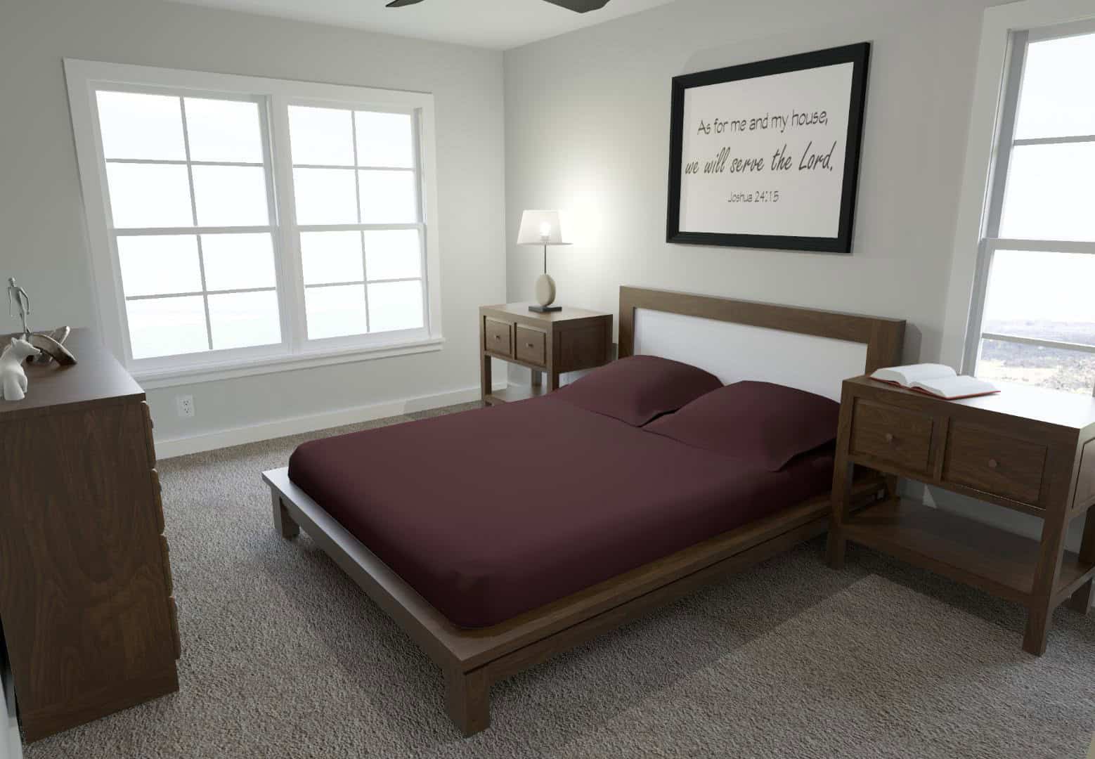 Master Bedroom of this 1-Bedroom,684 Sq Ft Plan -203-1053