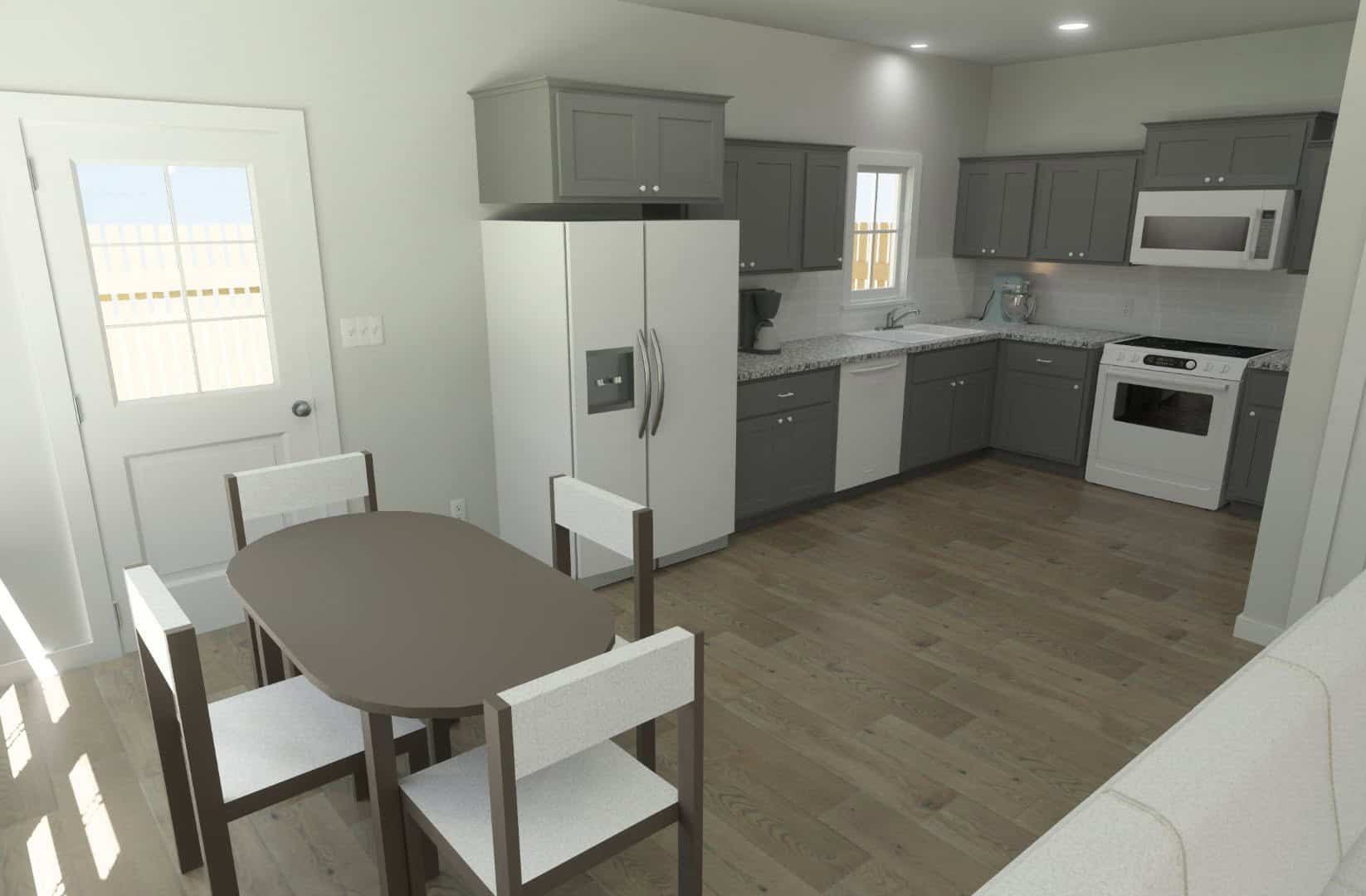 Dining Room of this 2-Bedroom,963 Sq Ft Plan -203-1055
