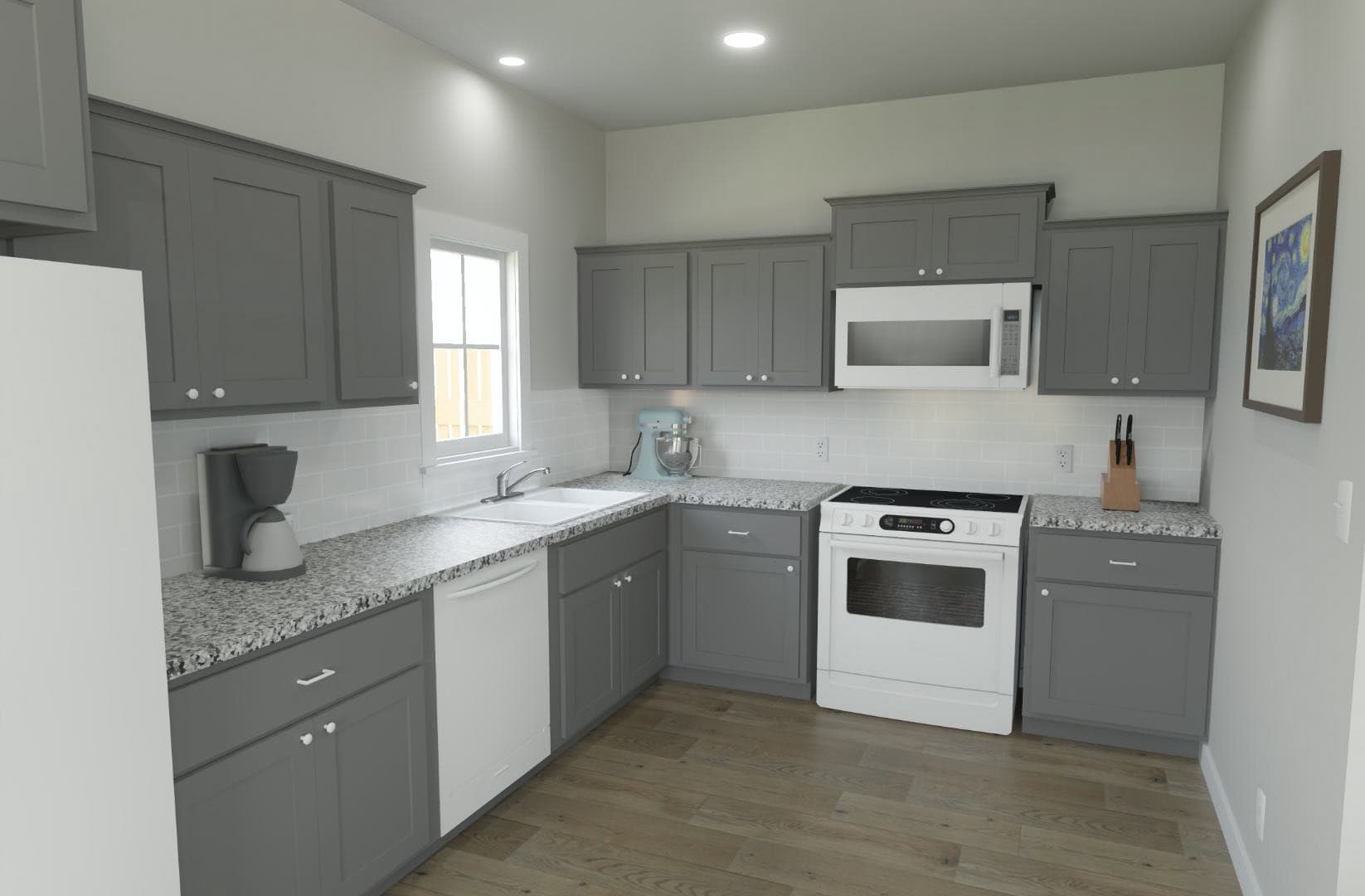 Kitchen of this 2-Bedroom,963 Sq Ft Plan -203-1055