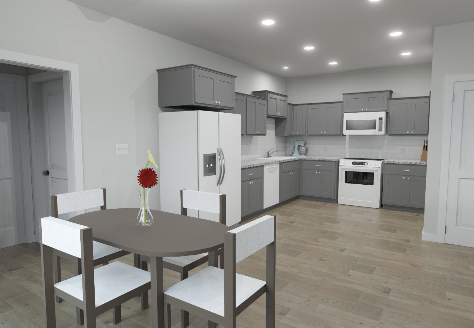Dining Room of this 3-Bedroom,1383 Sq Ft Plan -203-1056
