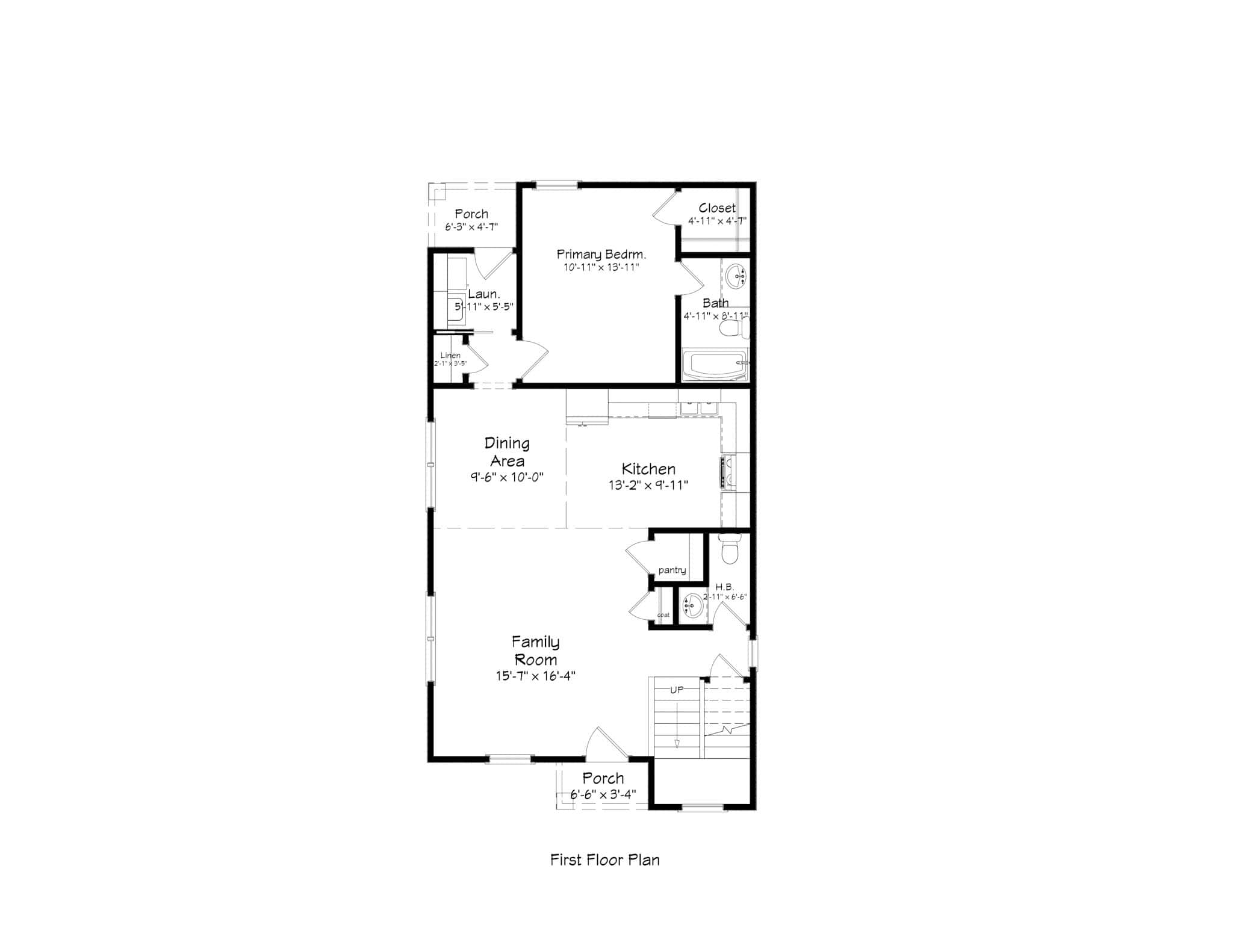Main Level of Country Plan #203-1056
