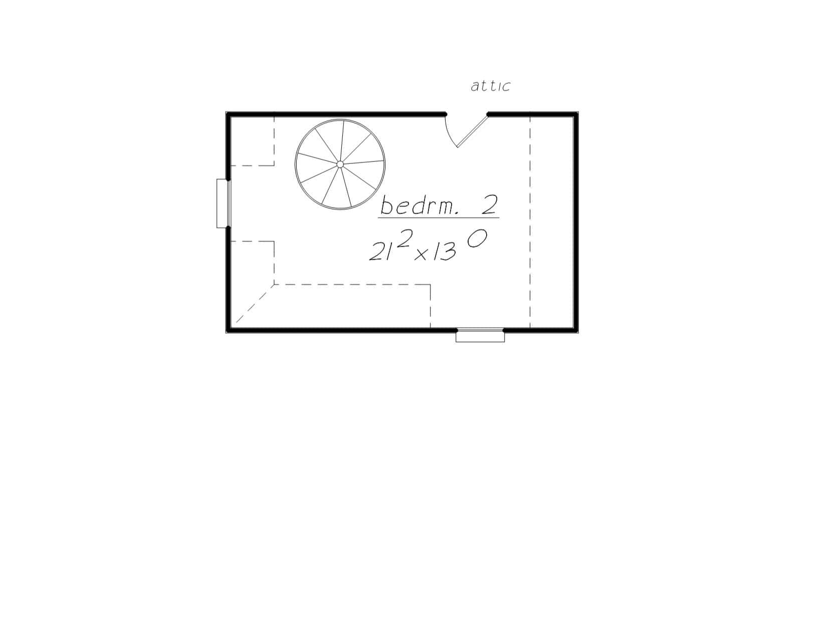 Upper Level of Country Plan #203-1058