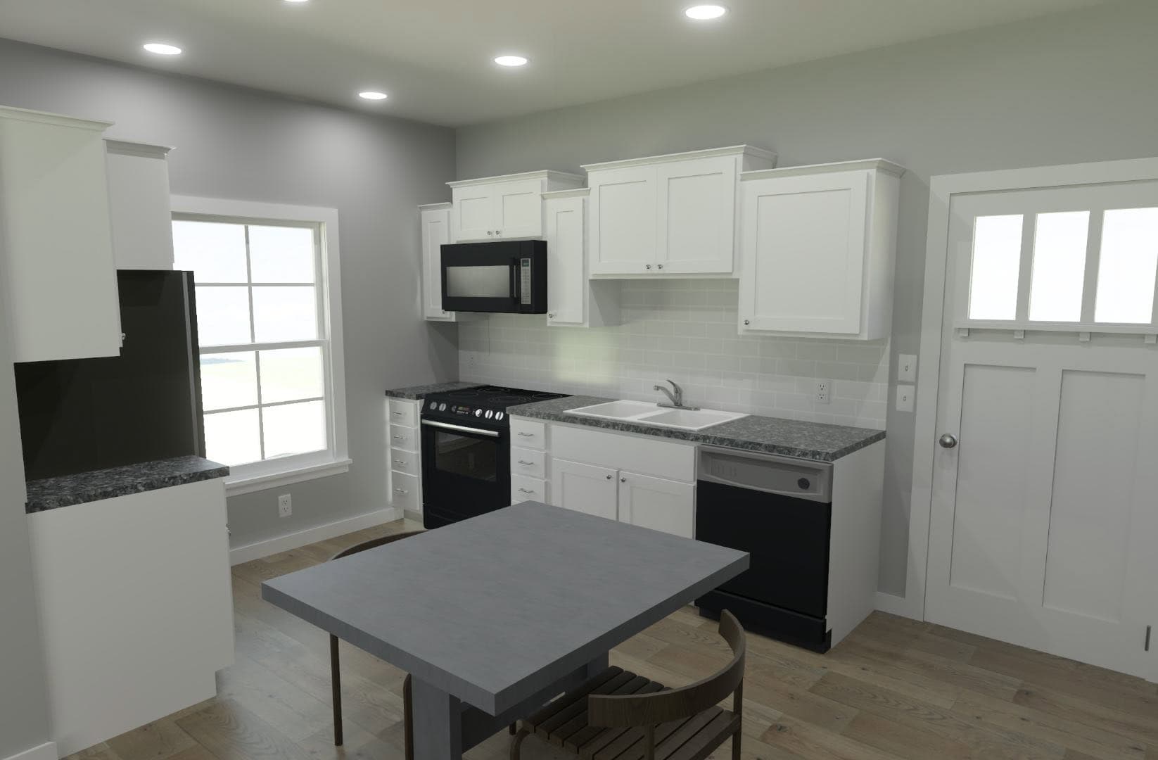 Dining Room of this 2-Bedroom,867 Sq Ft Plan -203-1058
