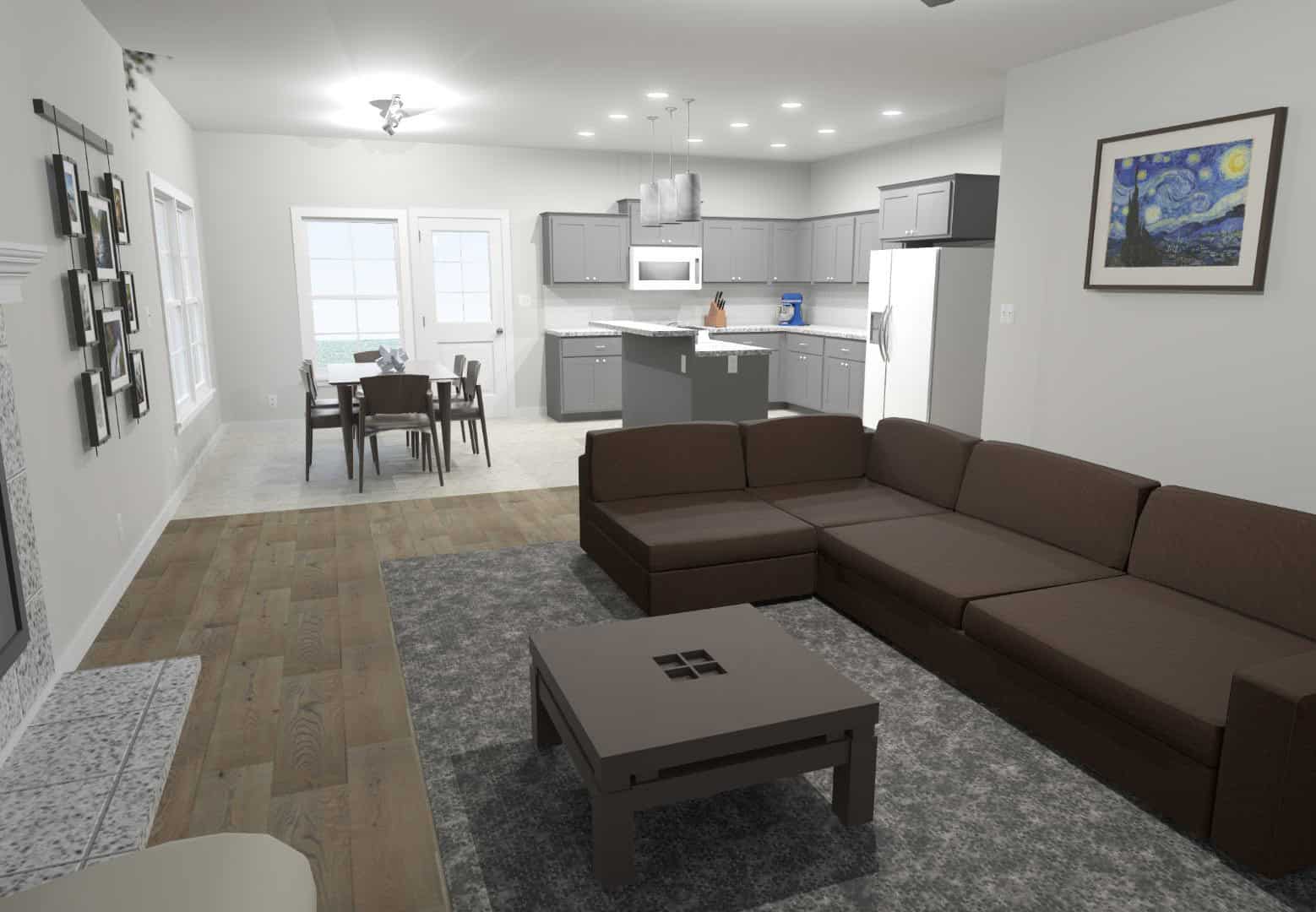 Family Room of this 5-Bedroom,2224 Sq Ft Plan -203-1062