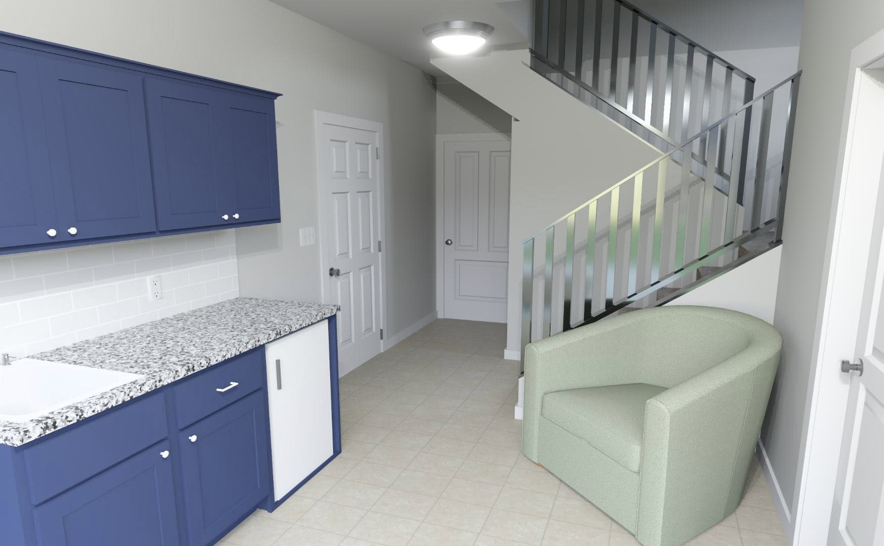 Home Office: Den of this 1-Bedroom,872 Sq Ft Plan -203-1063