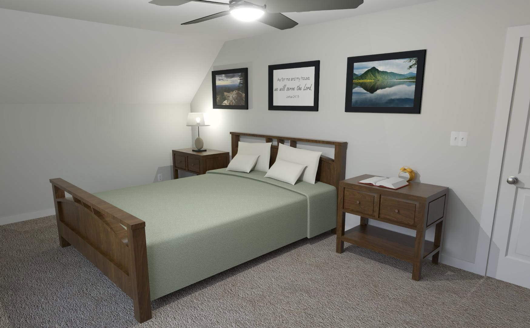Bedroom of this 1-Bedroom,872 Sq Ft Plan -203-1063
