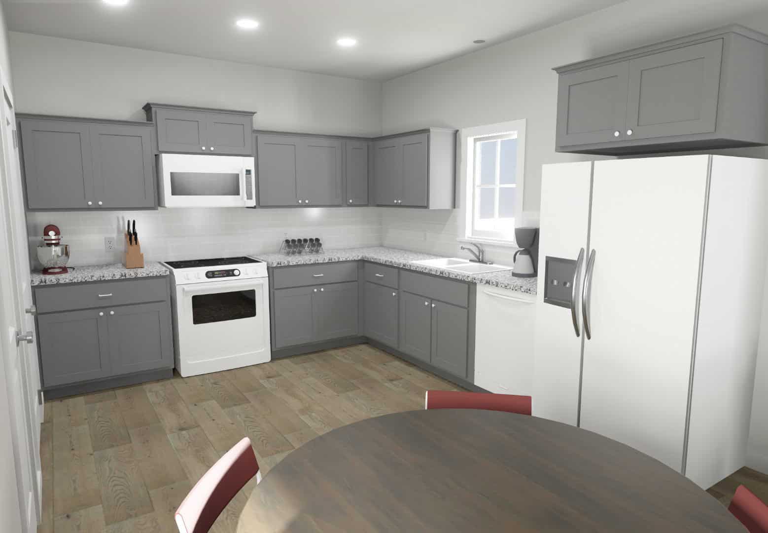 Kitchen of this 2-Bedroom,812 Sq Ft Plan -203-1065