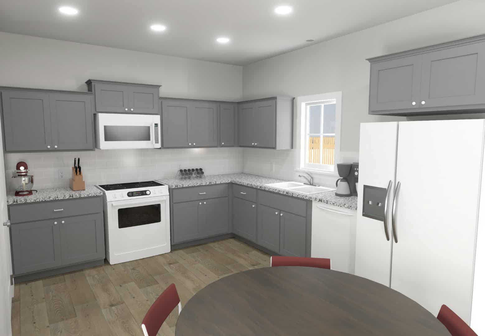 Kitchen of this 1-Bedroom,658 Sq Ft Plan -203-1066