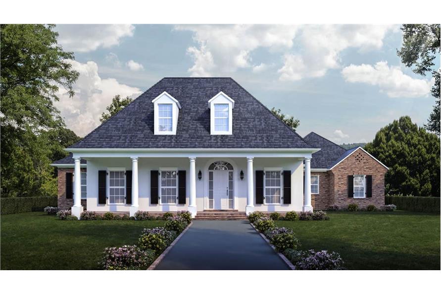 Front View of this 4-Bedroom,2963 Sq Ft Plan -2963