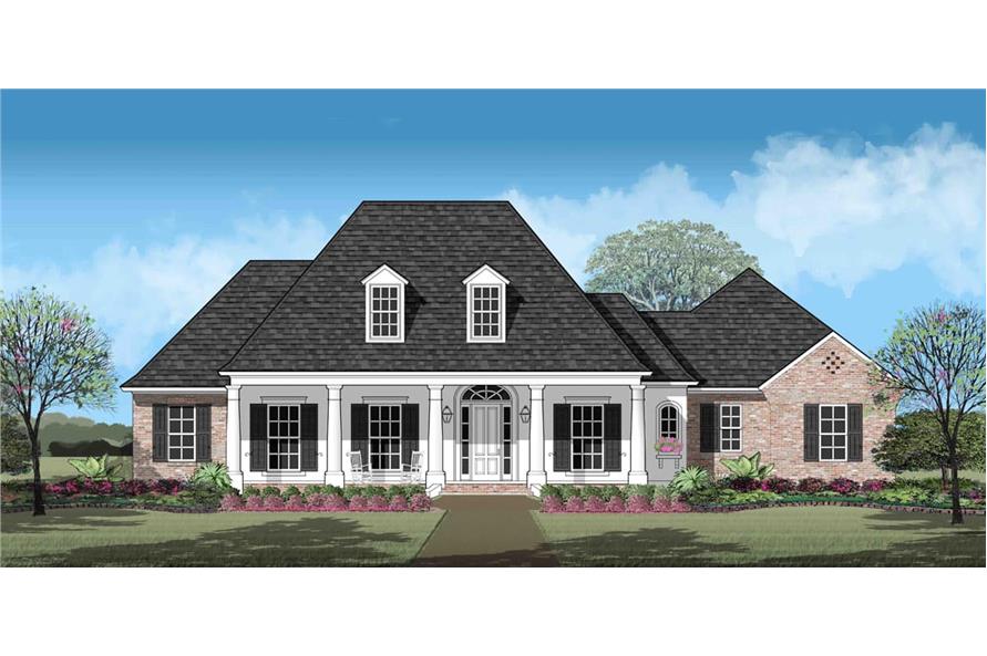 Front View of this 4-Bedroom,2963 Sq Ft Plan -2963