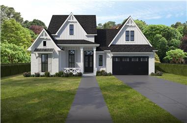 4-Bedroom, 2465 Sq Ft Ranch House Plan - 204-1027 - Front Exterior