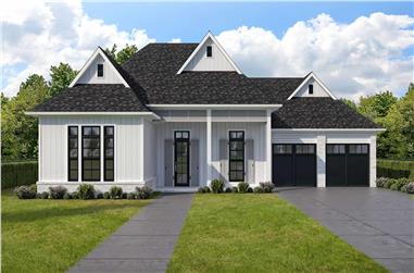 4-Bedroom, 2631 Sq Ft Ranch House Plan - 204-1030 - Front Exterior