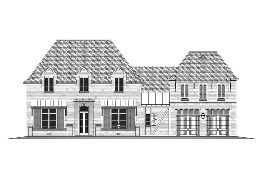 204-1035: Home Plan Front Elevation