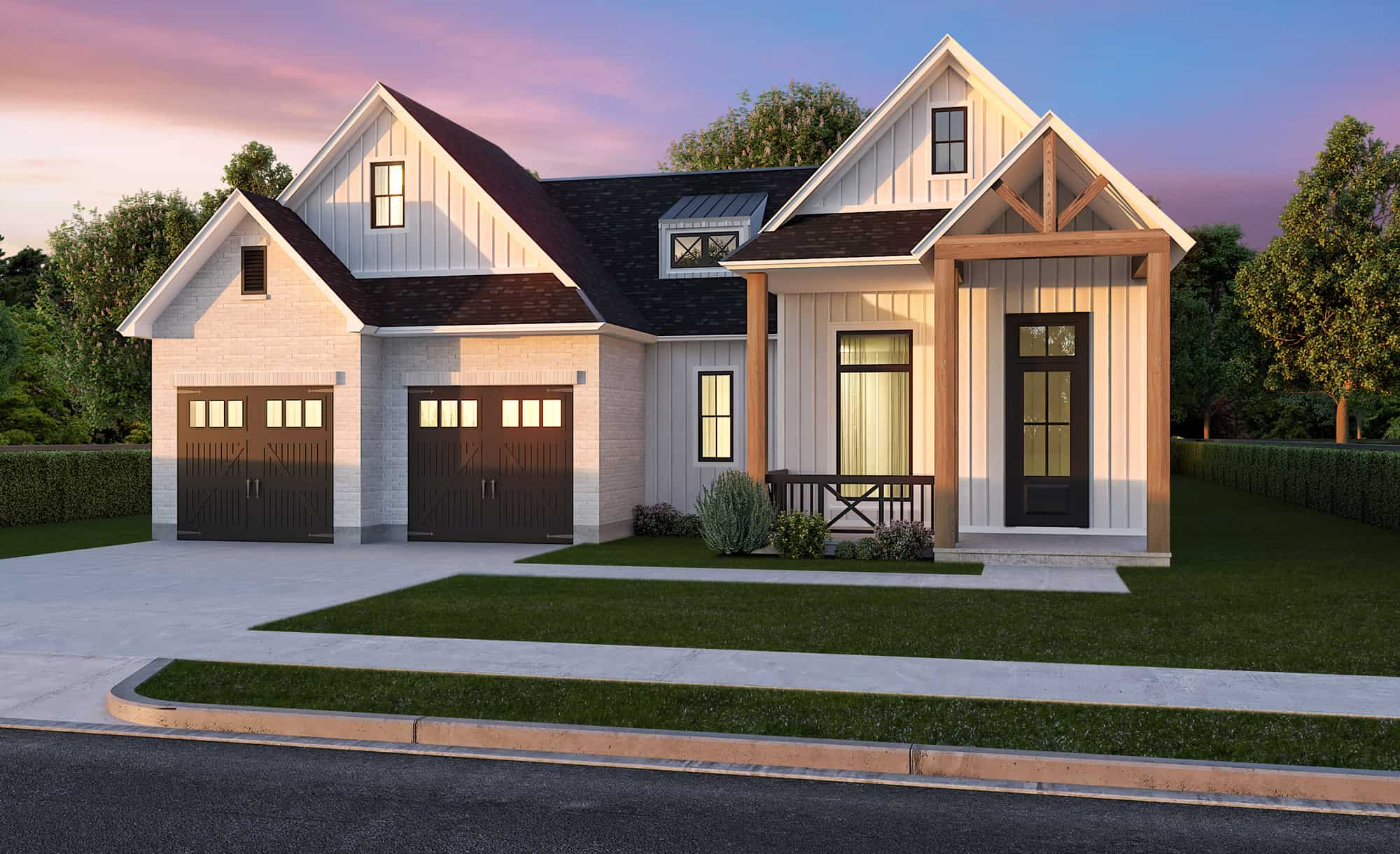 Home Plan Front Elevation of this 3-Bedroom,2175 Sq Ft Plan -204-1038