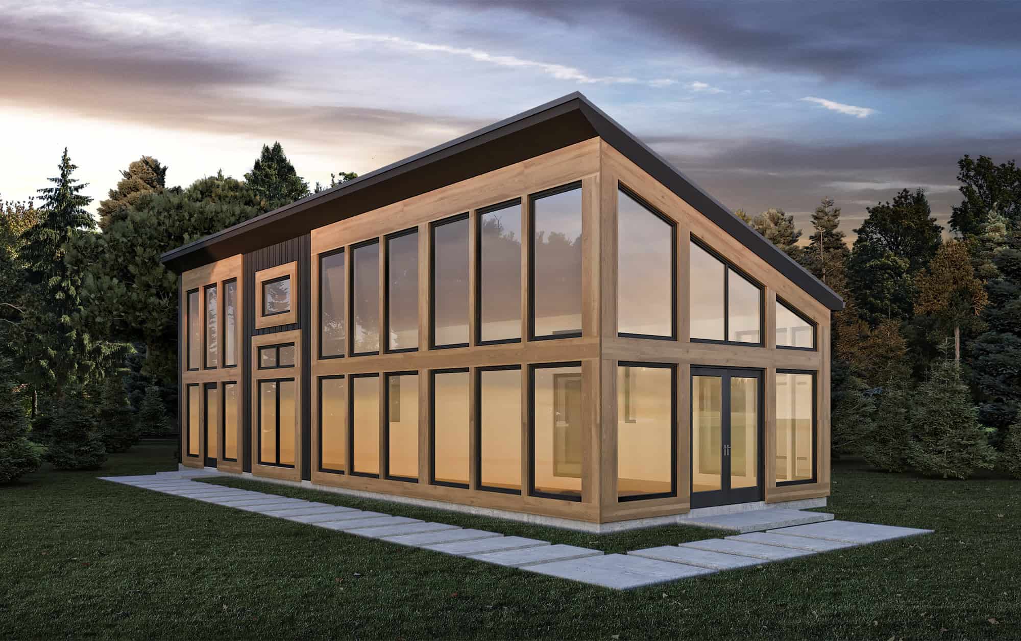 Right Side View of this 1-Bedroom,979 Sq Ft Plan -204-1051