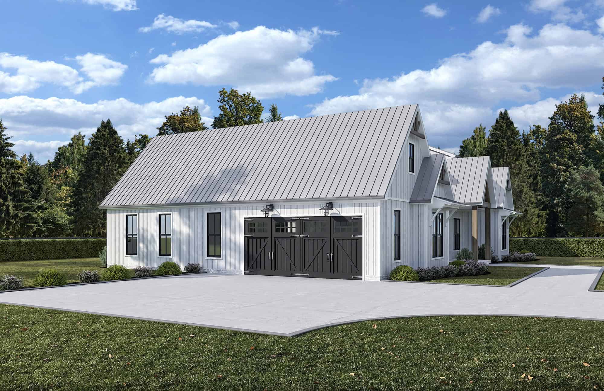 Left Side View of this 3-Bedroom,1800 Sq Ft Plan -204-1052