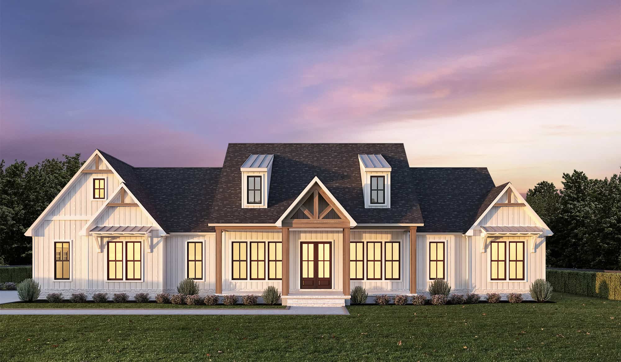 Front View of this 3-Bedroom,2177 Sq Ft Plan -204-1054