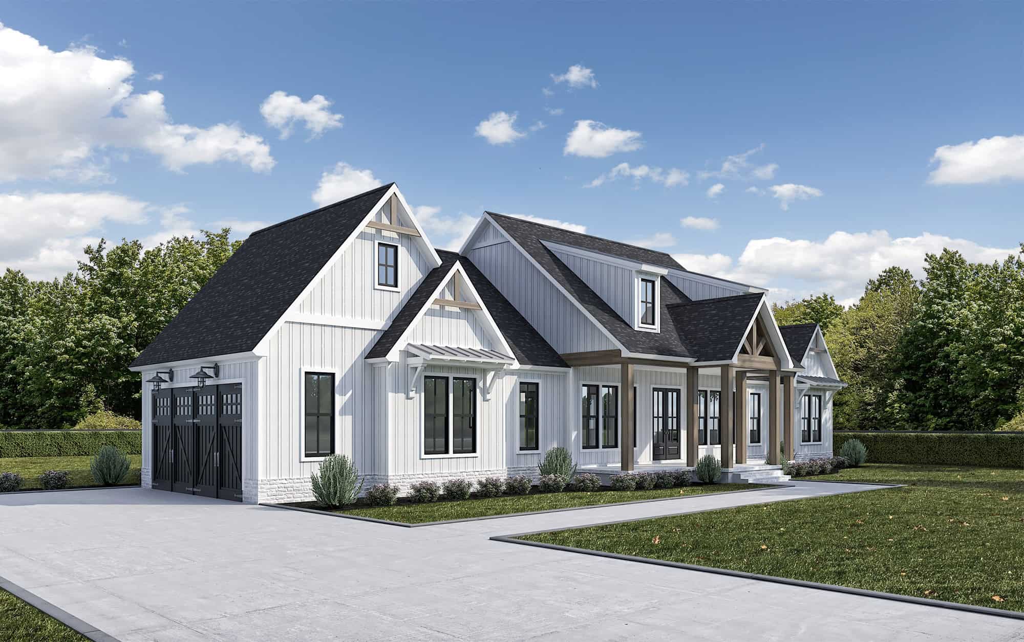Left Side View of this 3-Bedroom,2177 Sq Ft Plan -204-1054