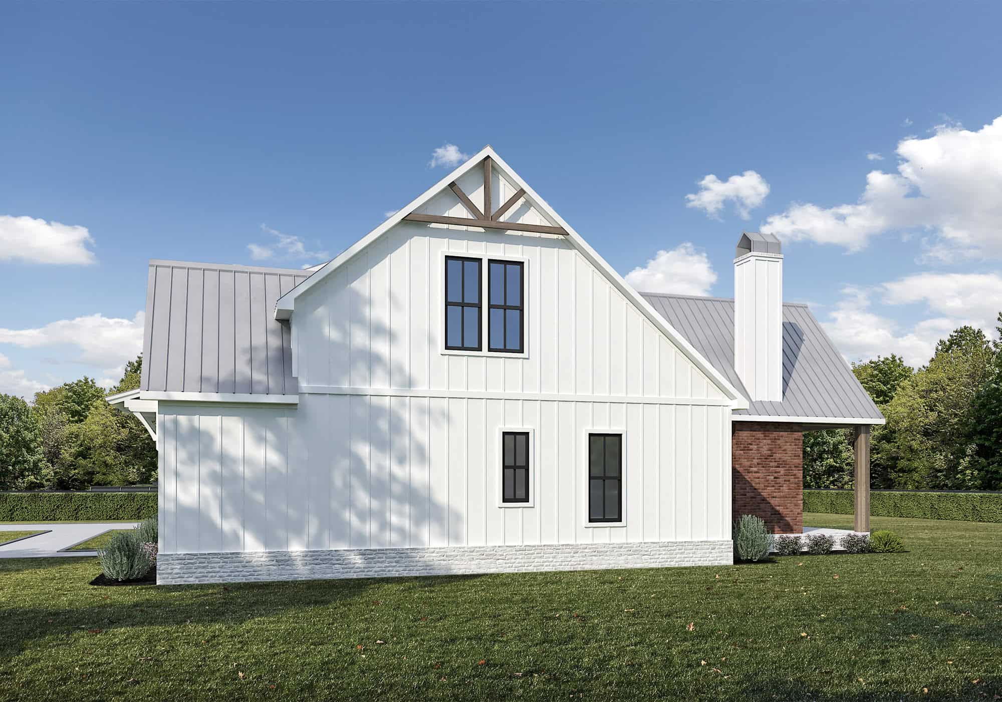 Right Side View of this 4-Bedroom,2255 Sq Ft Plan -204-1055