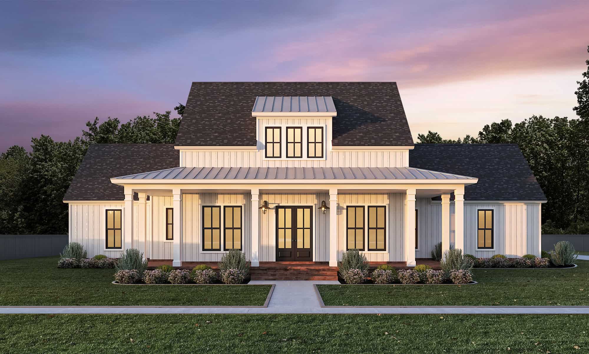 Front View of this 4-Bedroom,2360 Sq Ft Plan -204-1056