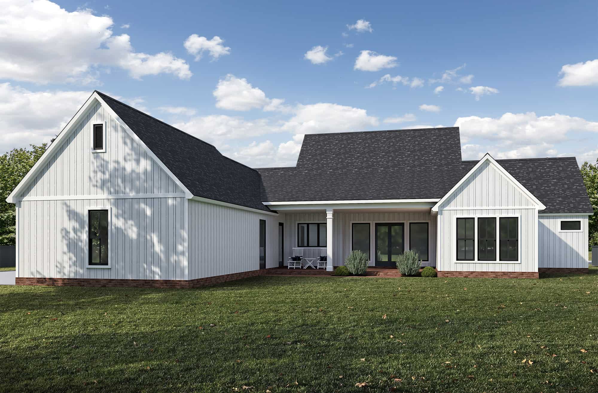 Rear View of this 4-Bedroom,2360 Sq Ft Plan -204-1056
