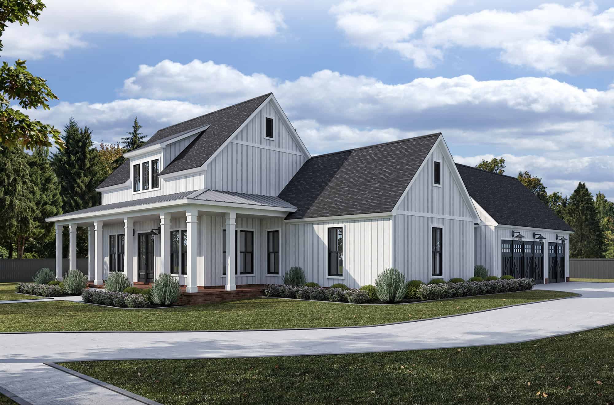 Right Side View of this 4-Bedroom,2360 Sq Ft Plan -204-1056