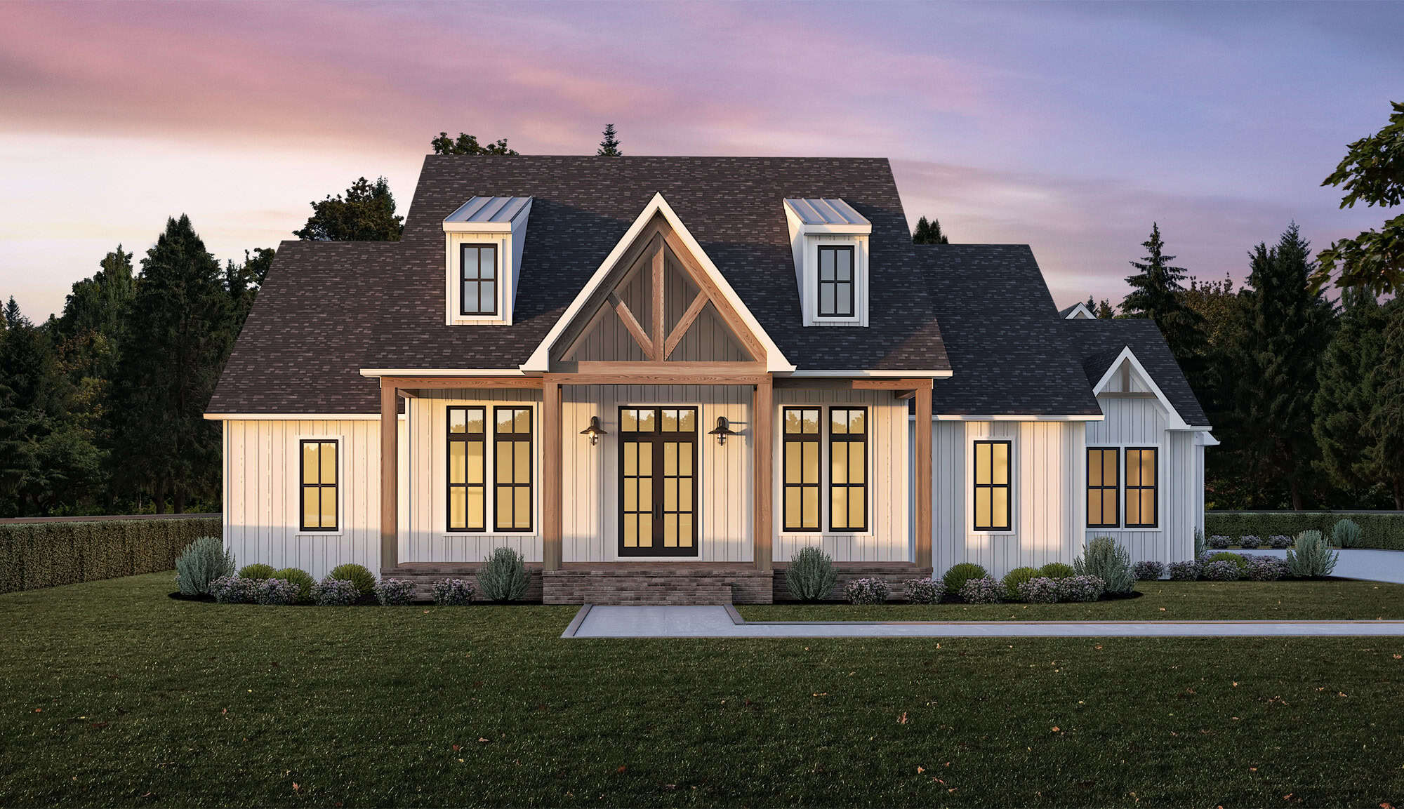 Front View of this 4-Bedroom,2994 Sq Ft Plan -204-1058