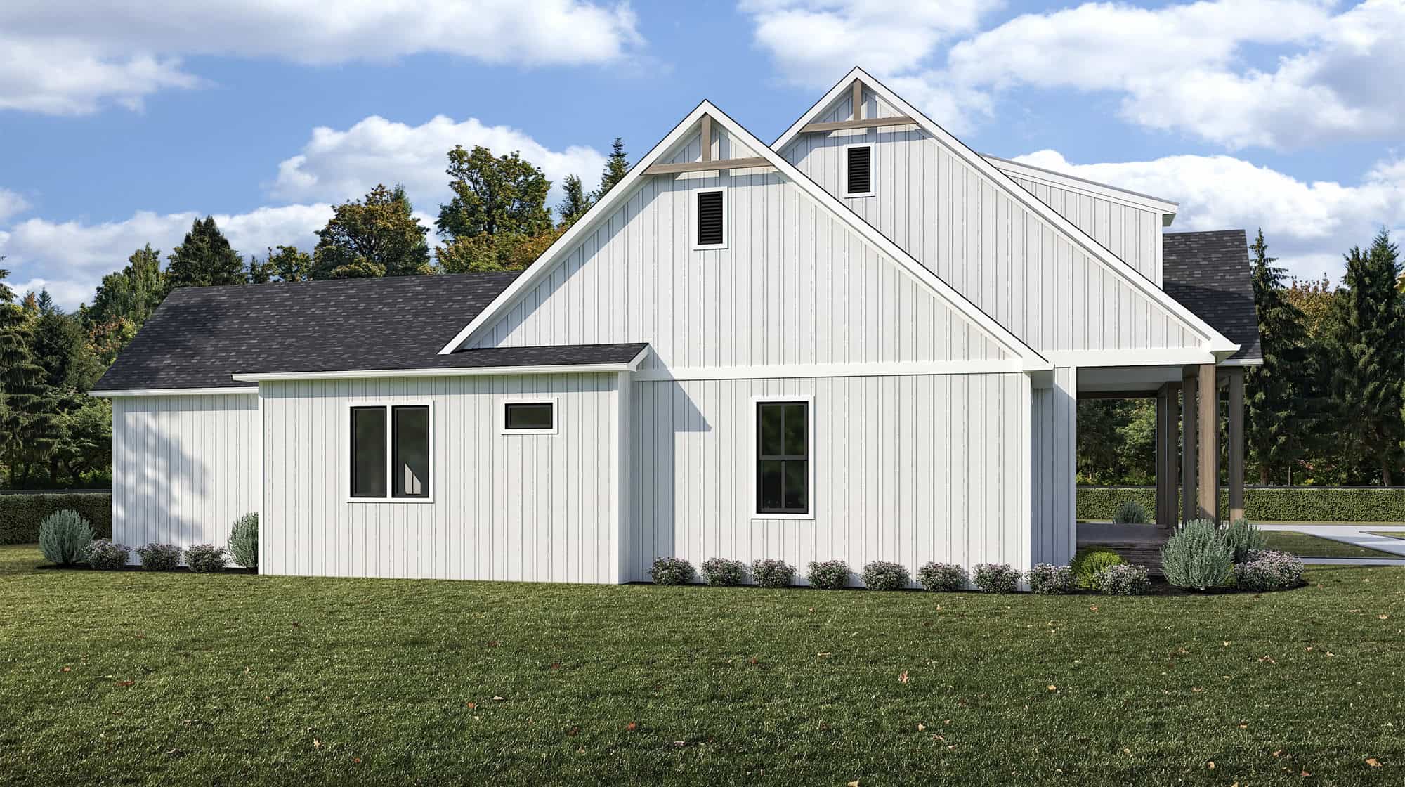 Left Side View of this 4-Bedroom,2994 Sq Ft Plan -204-1058