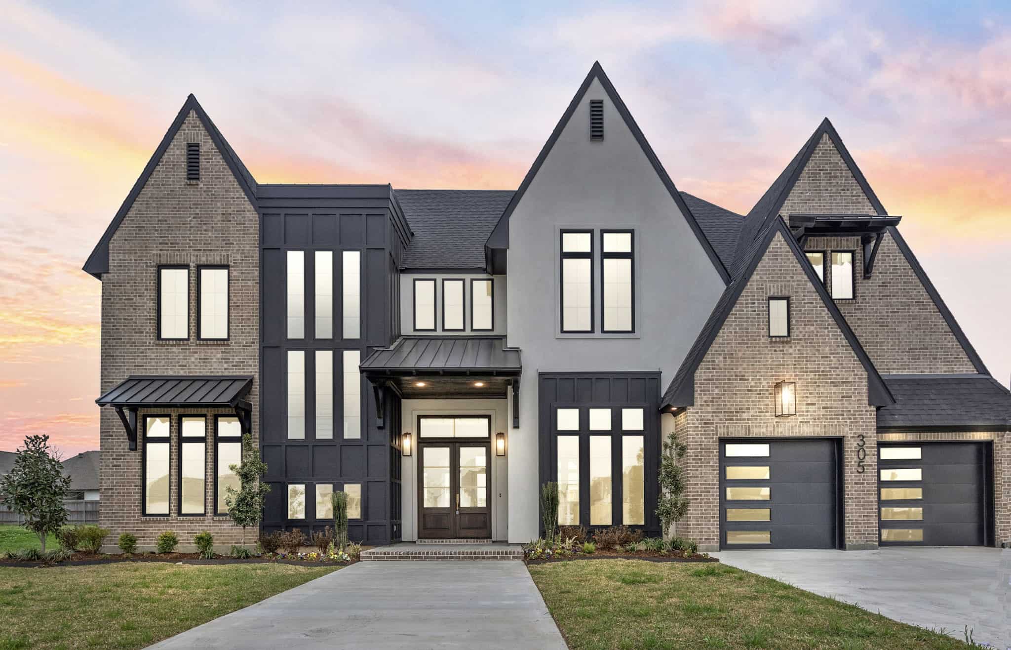 Front View of this 4-Bedroom,3410 Sq Ft Plan -204-1059