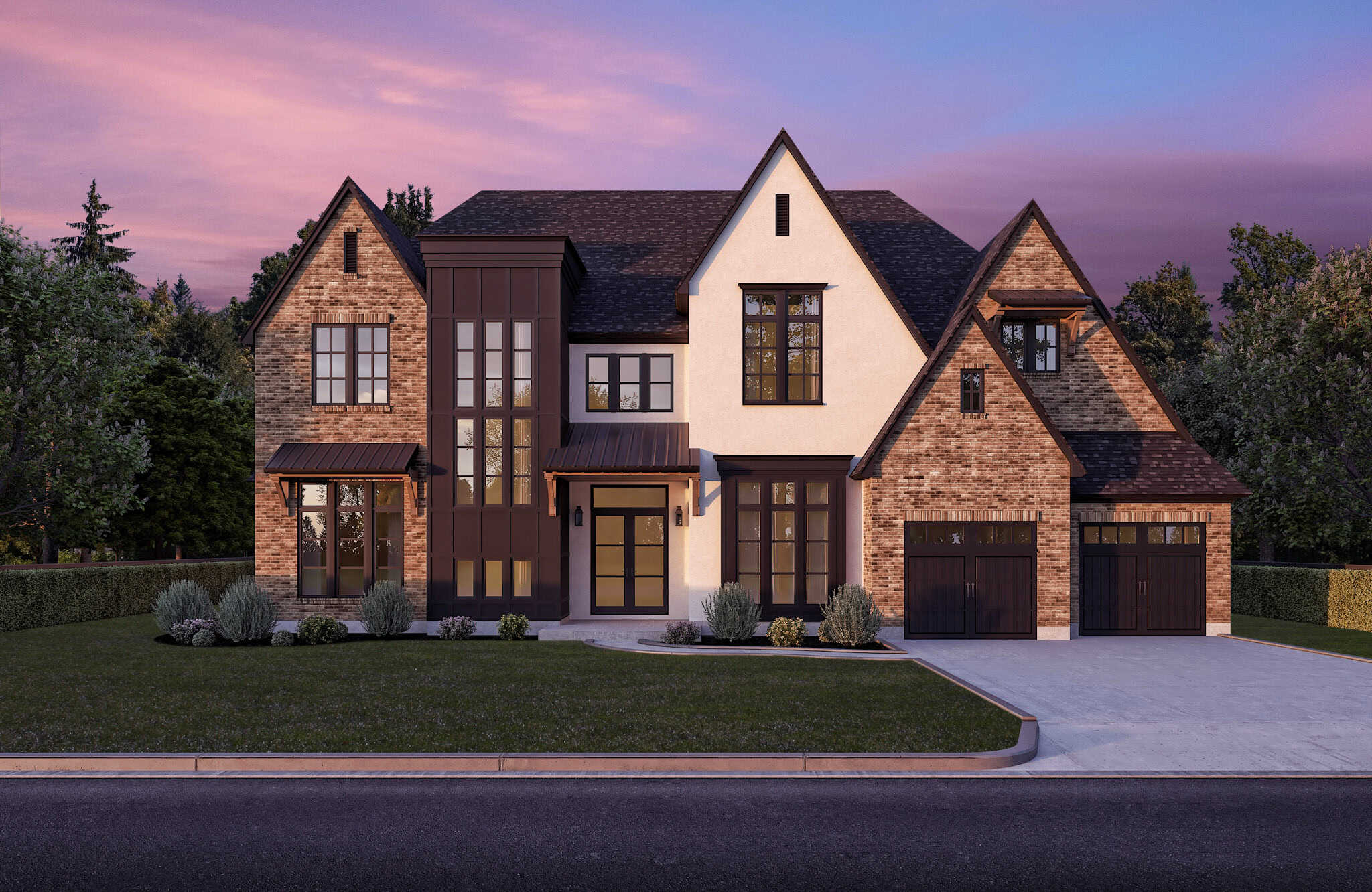 Front View of this 4-Bedroom,3410 Sq Ft Plan -204-1059