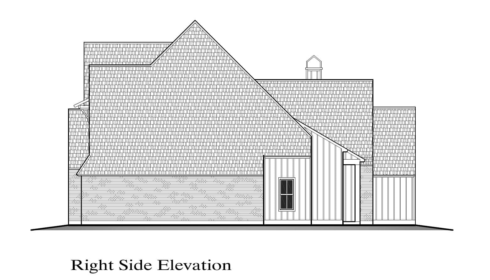 Home Plan Right Elevation of this 4-Bedroom,3410 Sq Ft Plan -204-1059